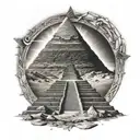 stargate pyramid tattoo design idea