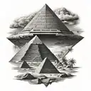 stargate pyramid tattoo design idea