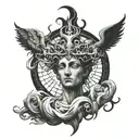 god eternal life tattoo design idea