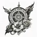 god eternal life tattoo design idea