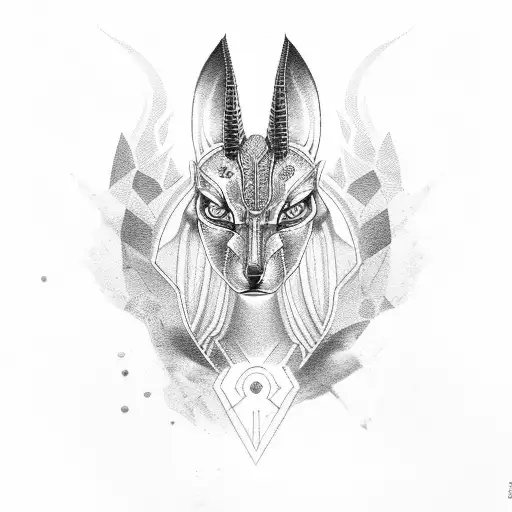 Anubis tattoo design idea