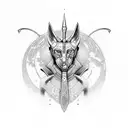 Anubis tattoo design idea