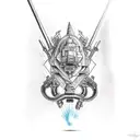 battleship tattoo design idea