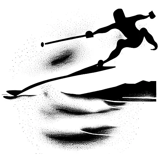 Wakeboarding tattoo design idea