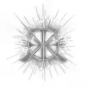 Christian Cross with the words "Set a fire down in my soul That I can't contain That I can't control I want more of you  tattoo design idea