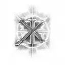 Christian Cross with the words "Set a fire down in my soul That I can't contain That I can't control I want more of you  tattoo design idea