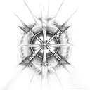 Christian Cross with the words "Set a fire down in my soul That I can't contain That I can't control I want more of you  tattoo design idea