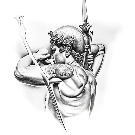 saint sebastian tattoo design idea