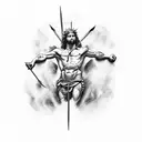 saint sebastian tattoo design idea