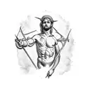 saint sebastian tattoo design idea