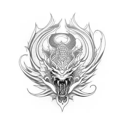 Yamata no Orochi tattoo design idea