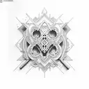 chocolate crosssnt tattoo design idea