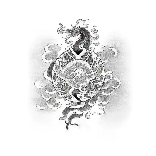 go with the flow  tattoo design idea