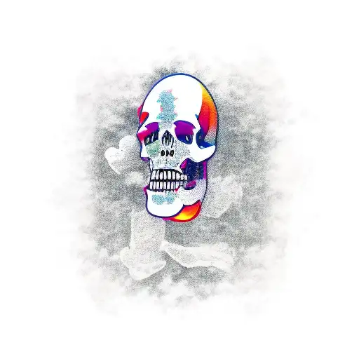 Gambling, alcohol and cocaine tattoo design idea