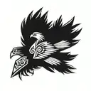 navajo thunderbird tattoo design idea