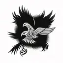 navajo thunderbird tattoo design idea