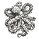 octopus wrapping its tentacles tattoo design idea