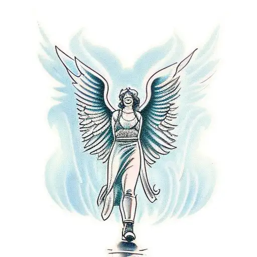 Archangel Raphael tattoo design idea