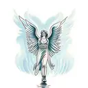 Archangel Raphael tattoo design idea