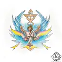 Archangel Raphael tattoo design idea