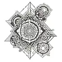 mind time machine tattoo design idea