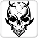 devil skull tattoo design idea