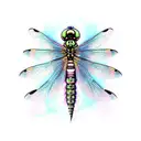 mechanical fantasy Dragonfly tattoo design idea