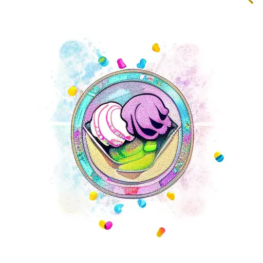  ice cream hip hop tattoo design idea