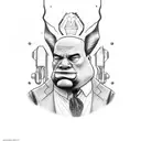 John Taffer saying Shut It Down tattoo design idea