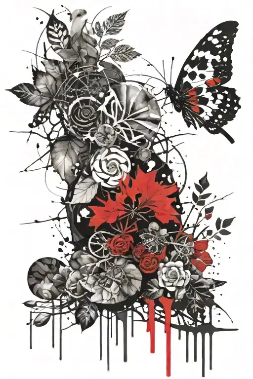 nature and mythology tattoo design idea