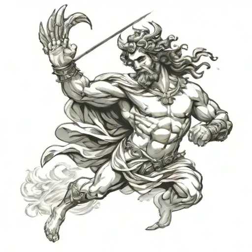 greek mythology gods Olympus tattoo design idea