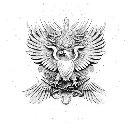 german eagle tattoo design idea