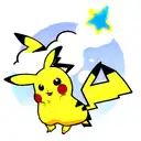 Pikachu nuvem voadora esfera de 4 estrelas tattoo design idea