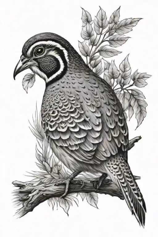 Hunting scenes woodcock quail tattoo design idea