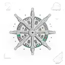 old western wagon wheel tattoo design idea