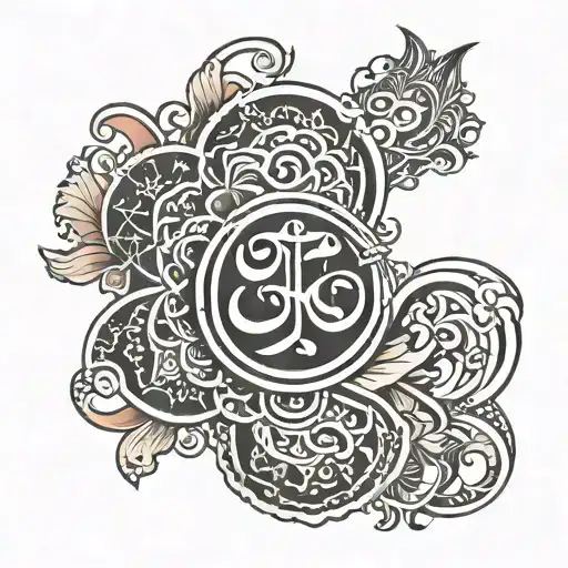 Sanskrit symbol for 'breathe' tattoo design idea