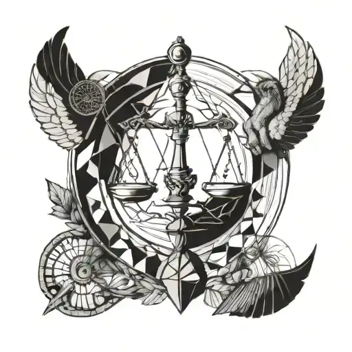Libra, Caducius, Snitch tattoo design idea