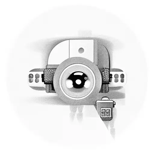 life, pills, cctv, drone, cars tattoo design idea
