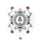 karma with a symbol  tattoo design idea