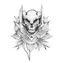 coffin  tattoo design idea
