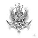 coffin  tattoo design idea