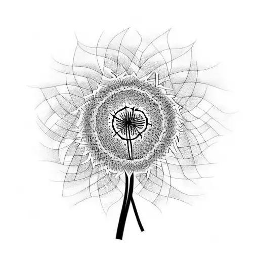 Dandelion tattoo design idea