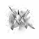 arrow growth wind  tattoo design idea