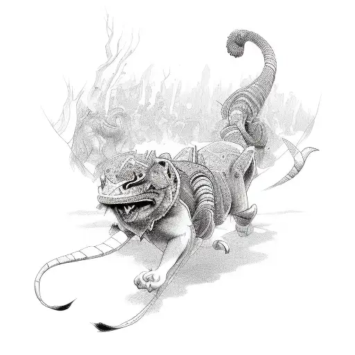 cartoon  tattoo design idea