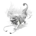 cartoon  tattoo design idea