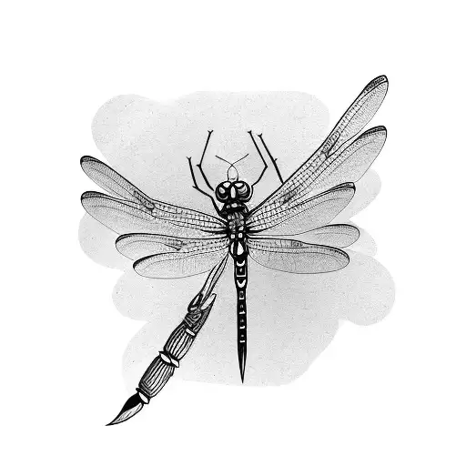 Dragonfly tattoo design idea