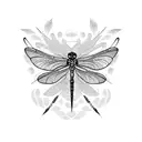 Dragonfly tattoo design idea