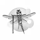 Dragonfly tattoo design idea