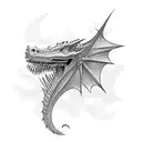 Drogon tattoo design idea