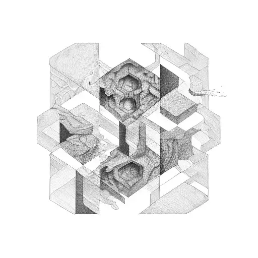 geological tattoo design idea